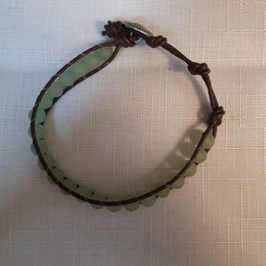 Jade-like Beaded Bracelet